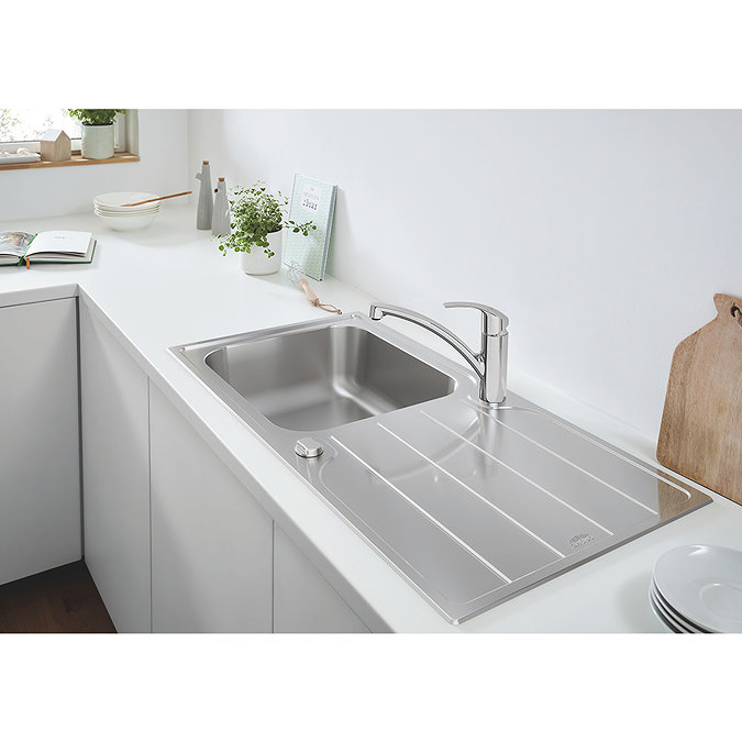 Grohe K500 1.0 Bowl Stainless Steel Kitchen Sink - 31563SD1  Feature Large Image