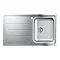Grohe K500 1.0 Bowl Stainless Steel Kitchen Sink - 31571SD0 Profile Large Image