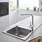 Grohe K500 1.0 Bowl Stainless Steel Kitchen Sink - 31571SD0 Standard Large Image