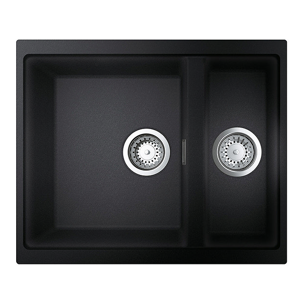 Grohe K500 1.5 Bowl Composite Kitchen Sink - Granite Black - 31648AP0  Feature Large Image