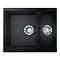 Grohe K500 1.5 Bowl Composite Kitchen Sink - Granite Black - 31648AP0  Feature Large Image