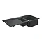 Grohe K500 1.5 Bowl Composite Kitchen Sink with Drainer - Granite Black - 31646AP0  Profile Large Im