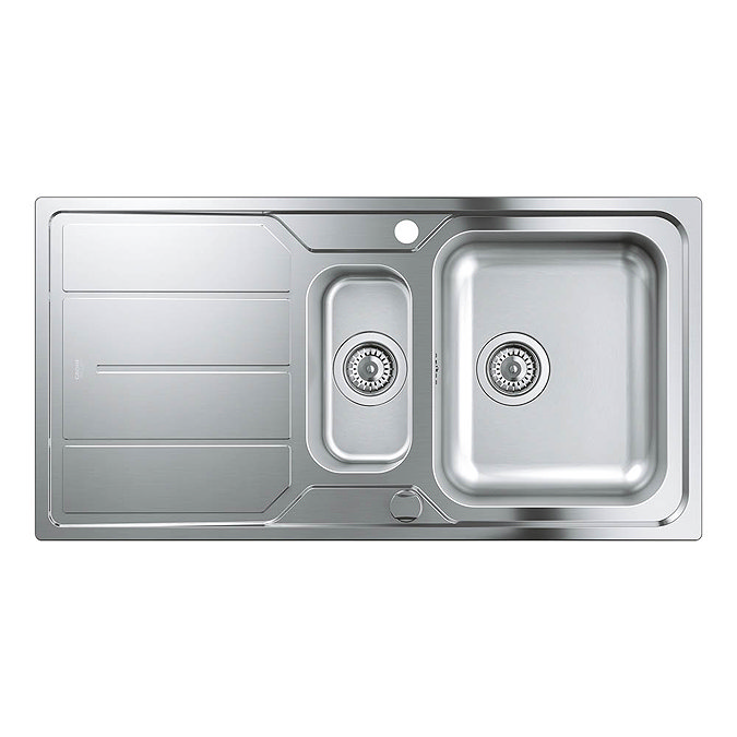 Grohe K500 1.5 Bowl Stainless Steel Kitchen Sink - 31572SD0 Profile Large Image