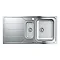 Grohe K500 1.5 Bowl Stainless Steel Kitchen Sink - 31572SD0  Profile Large Image