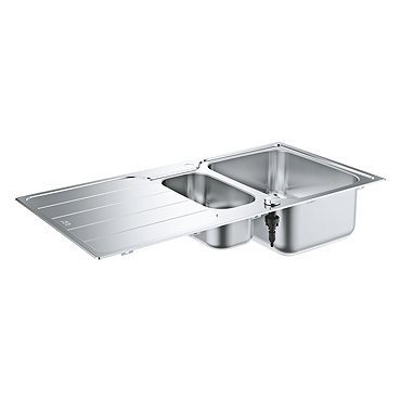 Grohe K500 1.5 Bowl Stainless Steel Kitchen Sink - 31572SD1  Profile Large Image