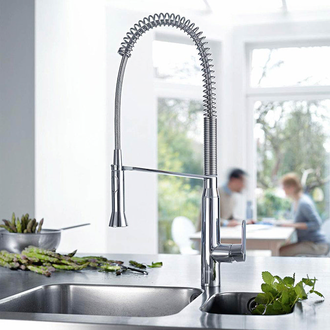 Grohe K7 Kitchen Sink Mixer with Professional Spray - Chrome - 32950000  Profile Large Image
