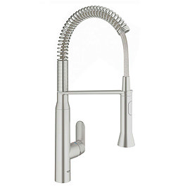 Grohe K7 Kitchen Sink Mixer with Professional Spray - SuperSteel - 31379DC0 Large Image