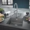 Grohe K7 Kitchen Sink Mixer with Professional Spray - SuperSteel - 32950DC0 Standard Large Image