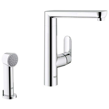 Grohe K7 Kitchen Sink Mixer with Side Spray - Chrome - 32179000  Profile Large Image