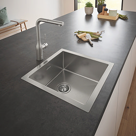 Grohe K700 1.0 Bowl Stainless Steel Kitchen Sink - 31578SD1 Large Image