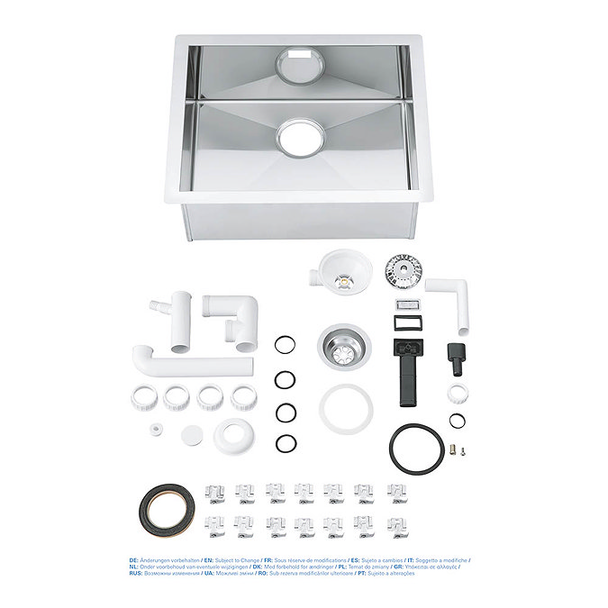 Grohe K700 1.0 Bowl Stainless Steel Kitchen Sink - 31579SD0 Newest Large Image