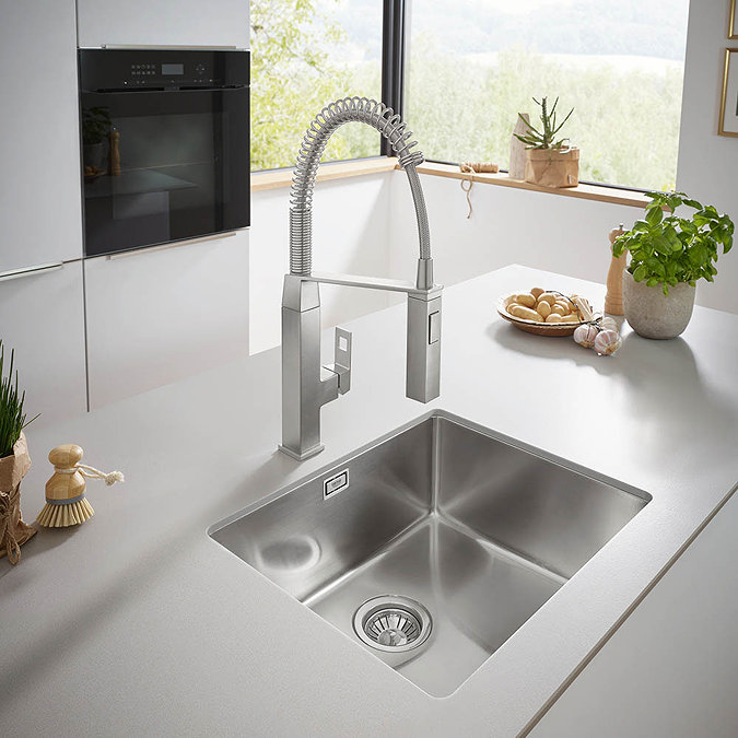 Grohe K700 1.0 Bowl Undermount Stainless Steel Kitchen Sink - 31574SD0 Large Image