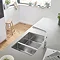 Grohe K700 1.5 Bowl Undermount Stainless Steel Kitchen Sink - 31575SD0  Feature Large Image