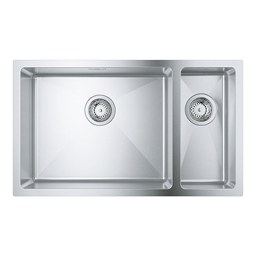 Grohe K700 1.5 Bowl Undermount Stainless Steel Kitchen Sink - 31575SD0  Feature Large Image