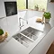 Grohe K700 1.5 Bowl Undermount Stainless Steel Kitchen Sink Large Image
