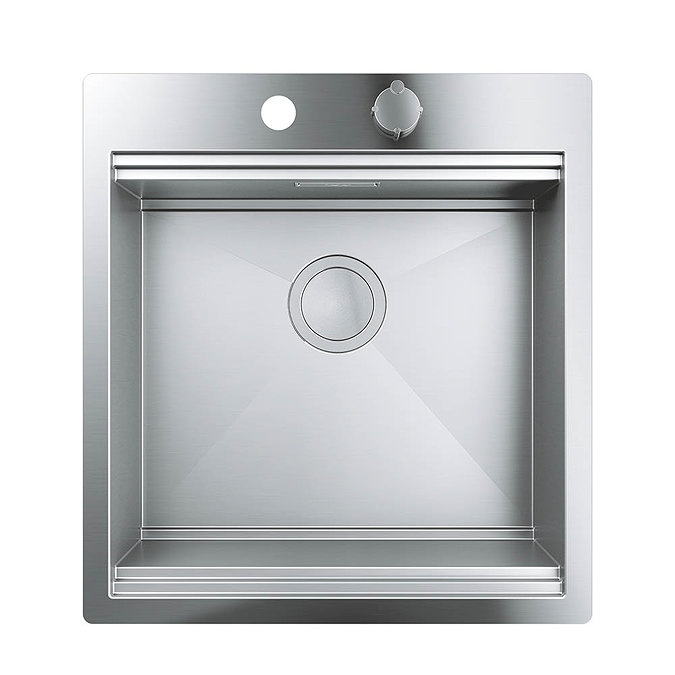 Grohe K800 1.0 Bowl Stainless Steel Kitchen Sink - 31583SD0 Profile Large Image