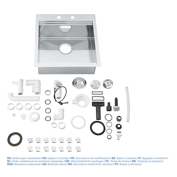 Grohe K800 1.0 Bowl Stainless Steel Kitchen Sink - 31583SD0 In Bathroom Large Image