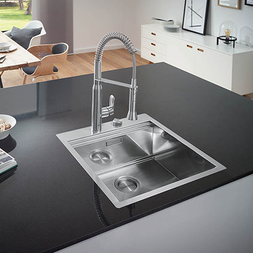 Grohe K800 1.0 Bowl Stainless Steel Kitchen Sink - 31583SD0  Profile Large Image
