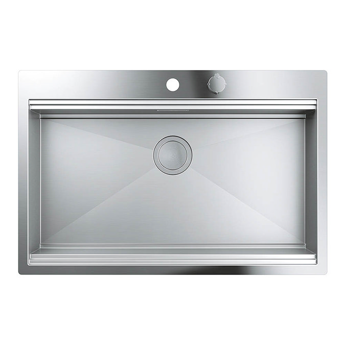 Grohe K800 1.0 Bowl Stainless Steel Kitchen Sink - 31584SD0 Profile Large Image
