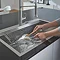 Grohe K800 1.0 Bowl Stainless Steel Kitchen Sink - 31584SD0  In Bathroom Large Image