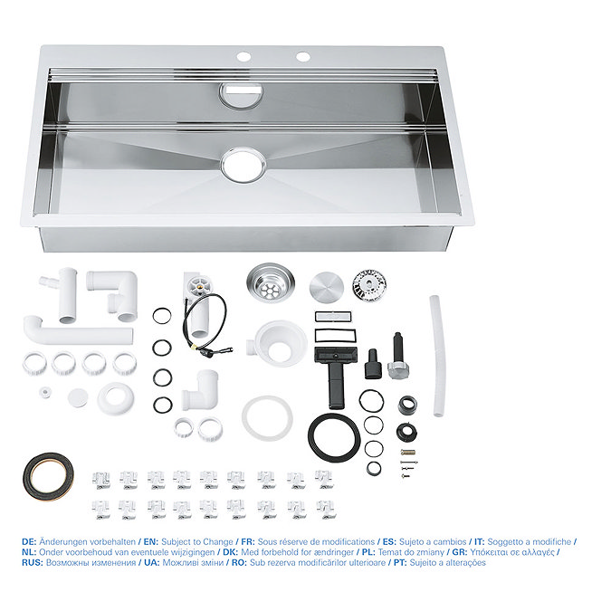 Grohe K800 1.0 Bowl Stainless Steel Kitchen Sink - 31586SD0  additional Large Image