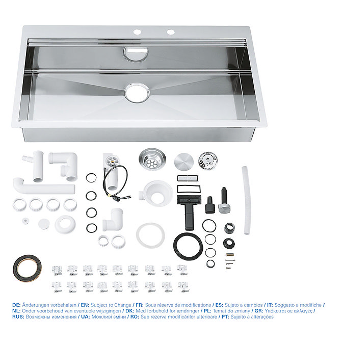 Grohe K800 1.0 Bowl Stainless Steel Kitchen Sink - 31586SD0 additional Large Image