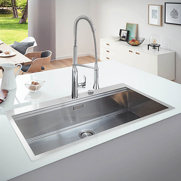 Grohe K800 1.0 Bowl Stainless Steel Kitchen Sink - 31586SD0  Profile Large Image