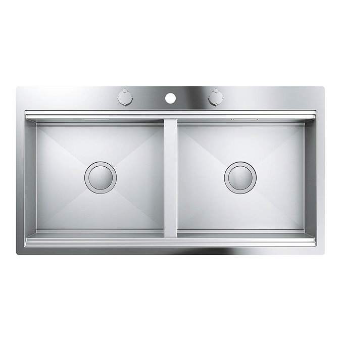 Grohe K800 2.0 Bowl Stainless Steel Kitchen Sink - 31585SD0 Feature Large Image