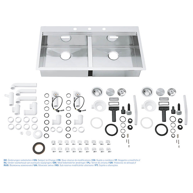 Grohe K800 2.0 Bowl Stainless Steel Kitchen Sink - 31585SD0 In Bathroom Large Image