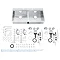 Grohe K800 2.0 Bowl Stainless Steel Kitchen Sink - 31585SD0 In Bathroom Large Image