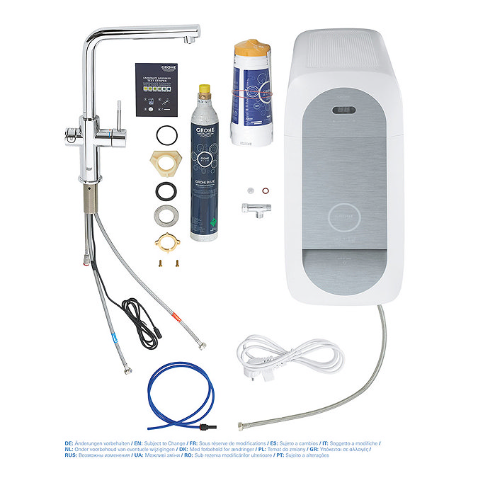 Grohe L-Spout Blue Home Duo Starter Kit - Chrome - 31454001 Feature Large Image