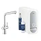 Grohe L-Spout Blue Home Duo Starter Kit - Chrome - 31454001 Large Image