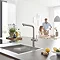 Grohe L-Spout Blue Home Duo Starter Kit - Stainless Steel - 31454DC0  additional Large Image