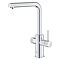 Grohe L-Spout Blue Pure Minta Filter Tap With Pull Out Mousseur - Chrome