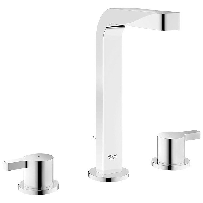Grohe Lineare 3-Hole Basin Mixer with Pop-up Waste - 20305000 Large Image