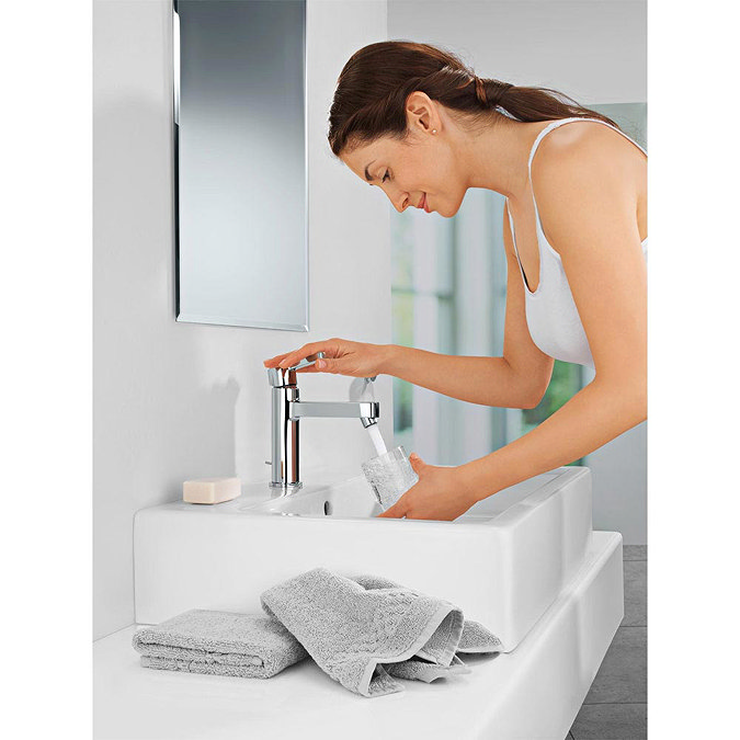 Grohe Lineare Mono Basin Mixer with Pop-up Waste - 23443000  Profile Large Image