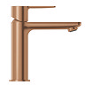 Grohe Lineare S-Size Basin Mixer Tap with Push-Open Waste - Brushed Bronze