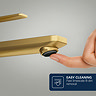 Grohe Lineare S-Size Basin Mixer Tap with Push-Open Waste - Brushed Gold