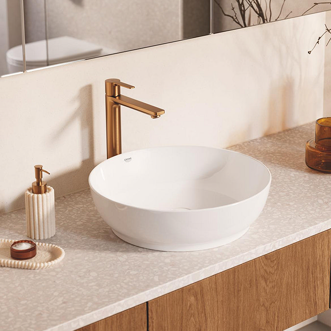 Grohe Lineare Tall Mono Basin Mixer - Brushed Bronze