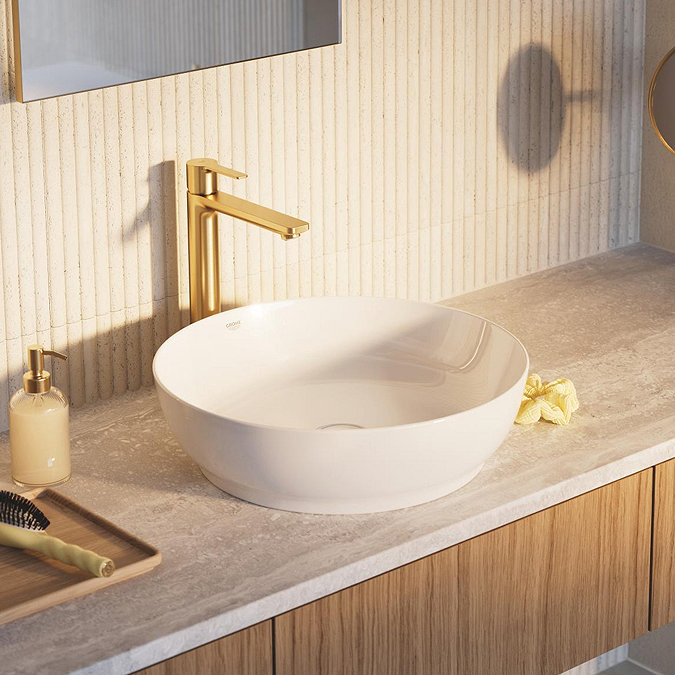 Grohe Lineare Tall Mono Basin Mixer - Brushed Gold