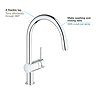 Grohe Minta Kitchen Sink Mixer - Chrome - 32918000  Profile Large Image