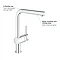 Grohe Minta Kitchen Sink Mixer with Pull Out Spray - Chrome - 30274000  In Bathroom Large Image