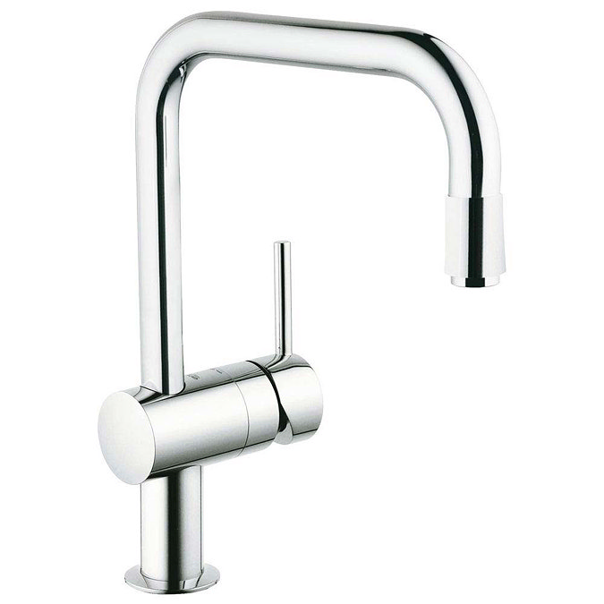 Grohe Minta Kitchen Sink Mixer with Pull Out Spray - Chrome - 32067000 Large Image
