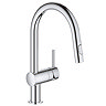 Grohe Minta Kitchen Sink Mixer with Pull Out Spray - Chrome - 32321002 Large Image