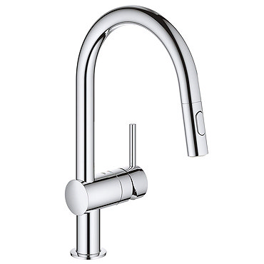 Grohe Minta Kitchen Sink Mixer with Pull Out Spray - Chrome - 32321002  Profile Large Image
