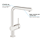 Grohe Minta Kitchen Sink Mixer with Pull Out Spray - SuperSteel - 32168DC0  Profile Large Image