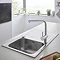 Grohe Minta Stainless Steel Kitchen Sink & Tap Bundle - 31573SD0  additional Large Image
