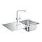 Grohe Minta Stainless Steel Kitchen Sink & Tap Bundle - 31573SD1 Large Image
