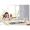 Grohe Minta Touch Electronic Kitchen Sink Mixer with Pull Out Spray - Chrome - 31358000  In Bathroom