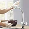 Grohe Minta Touch Electronic Kitchen Sink Mixer with Pull Out Spray - Chrome - 31358001 Profile Lar